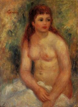 Pierre Auguste Renoir : Seated Young Woman, Nude